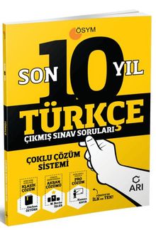 Son On Yıl Çıkmış Türkçe Sınav Soruları