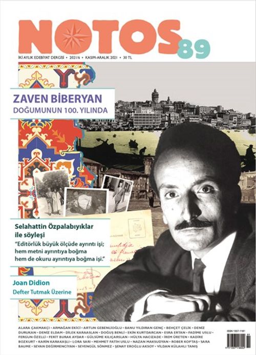 Notos Öykü İki Aylık Edebiyat Dergisi Sayı:89 Kasım-Aralık 2021