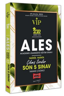 2022 ALES VİP Tamamı Çözümlü Fasikül Fasikül Son 5 Sınav Çıkmış Sorular Yargı Yayınları - Kolektif