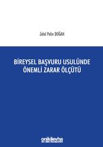 Bireysel Başvuru Usulünde Önemli Zarar Ölçütü