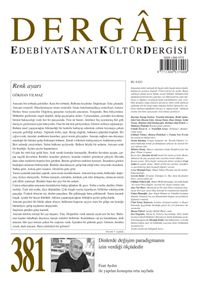 Dergah Edebiyat Sanat Kültür Dergisi Sayı: 381 Kasım 2021