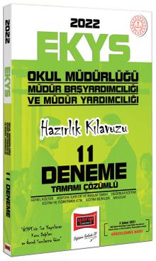2022 EKYS Okul Müdürlüğü Müdür Başyardımcılığı ve Müdür Yardımcılığı Hazırlık Kılavuzu Tamamı Çözümlü 11 Deneme