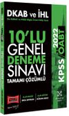 2022 &Ouml;ABT Din K&uuml;lt&uuml;r&uuml; ve Ahlak Bilgisi İmam Hatip Lisesi Tamamı &Ccedil;&ouml;z&uuml;ml&uuml; 10'lu Genel Deneme Sınavı