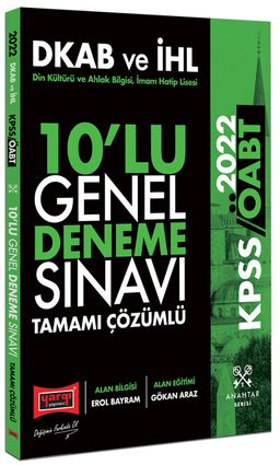 2022 ÖABT Din Kültürü ve Ahlak Bilgisi İmam Hatip Lisesi Tamamı Çözümlü 10'lu Genel Deneme Sınavı