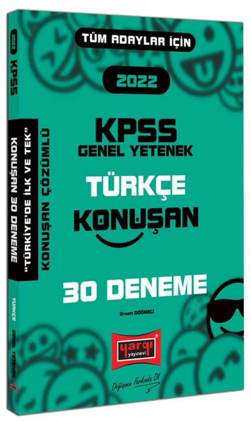 2022 KPSS Tüm Adaylar İçin Genel Yetenek Türkçe Konuşan 30 Deneme