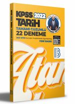 2022 KPSS Tarih Tamamı Çözümlü 22 Deneme 