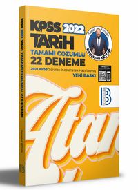 2022 KPSS Tarih Tamamı Çözümlü 22 Deneme 
