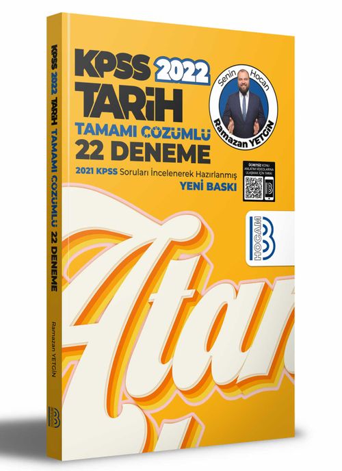 2022 KPSS Tarih Tamamı Çözümlü 22 Deneme 