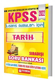 2022 KPSS Lisans Sıradışı Tarih Soru Bankası - Muhammed Uğur
