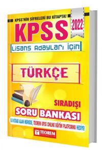 2022 KPSS Lisans Sıradışı Türkçe Soru Bankası