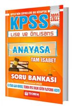 2022 KPSS Lise Önlisans Tam İsabet Anayasa Soru Bankası