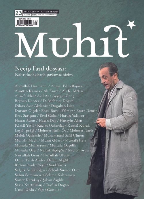 Muhit Aylık Edebiyat Fikir Dergisi Sayı:23 Kasım 2021