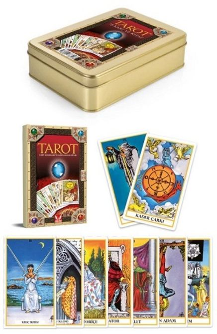 Tarot (Metal Kutulu) & 78 Kart ve Açıklama Kitabı
