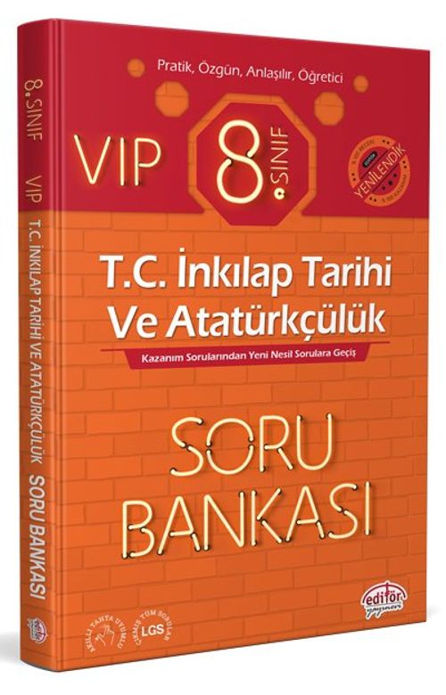 8. Sınıf Vip T.C. İnkılap Tarihi ve Atatürkçülük Soru Bankası