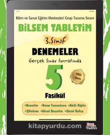 Bilsem Tabletim 3. Sınıf Denemeler 5 Fasikül - Elif Erdoğan