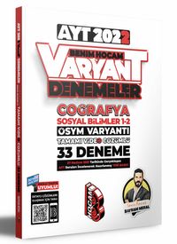 2022 AYT Coğrafya Tamamı Video Çözümlü 33 Deneme Sınavı 