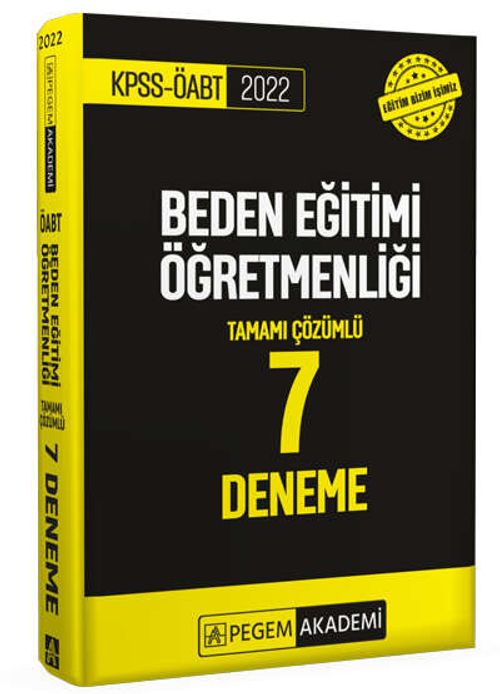 2022 KPSS ÖABT Beden Eğitimi Öğretmenliği Tamamı Çözümlü 7 Deneme