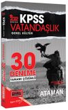 2022 KPSS Genel K&uuml;lt&uuml;r Ataman Vatandaşlık Tamamı &Ccedil;&ouml;z&uuml;ml&uuml; 30 Deneme