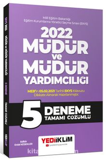 2022 MEB EKYS Müdür ve Müdür Yardımcılığı Tamamı Çözümlü 5 Deneme - Kolektif