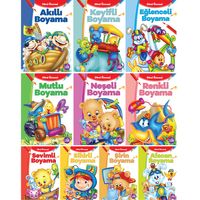 Çocuklar İçin Eğlenceli Boyama Kitabi Serisi (10 Kitap)