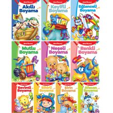 Çocuklar İçin Eğlenceli Boyama Kitabi Serisi (10 Kitap)