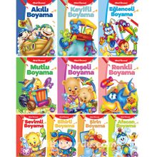 Çocuklar İçin Eğlenceli Boyama Kitabi Serisi (10 Kitap) - Bilinmeyen Yazar