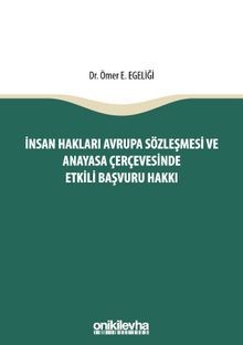 İnsan Hakları Avrupa Sözleşmesi ve Anayasa Çerçevesinde Etkili Başvuru Hakkı