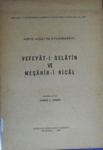Vefeyât-ı Selâtin ve Meşâhîr-i Ricâl (1-C-98)