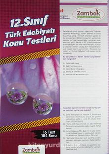 12. Sınıf Türk Edebiyatı Konu Testleri (16 Test)