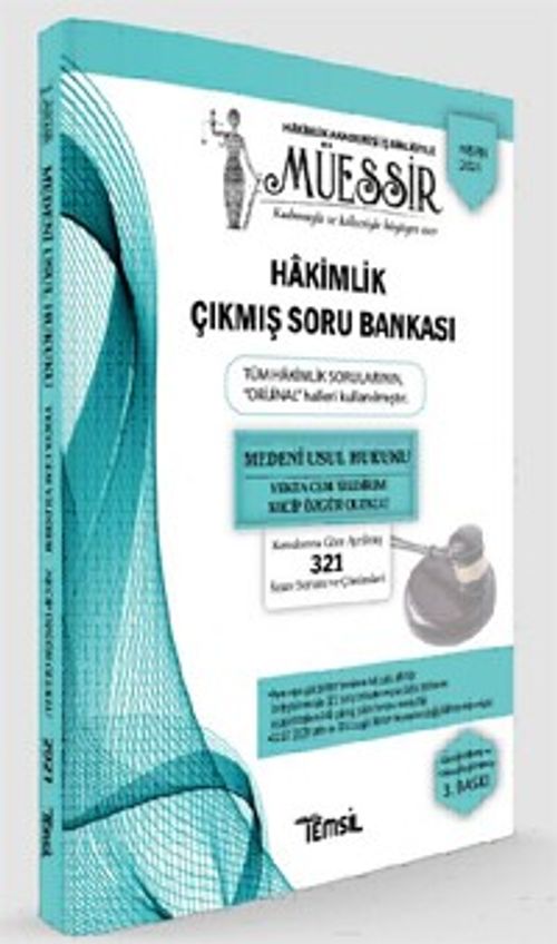 Müessir  Adli-İdari Hakimlik Çıkmış Soru Bankası ve Çözümleri  Medeni Usul Hukuku