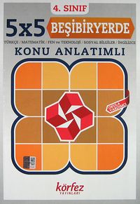 4. Sınıf 5x5 Beşibiyerde Konu Anlatımlı & Türkçe-Matematik-Fen ve Teknoloji-Sosyal Bilgiler-İngilizce