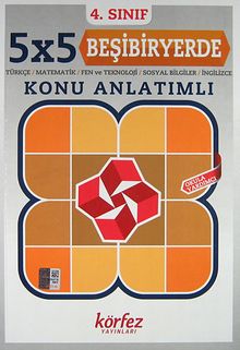4. Sınıf 5x5 Beşibiyerde Konu Anlatımlı & Türkçe-Matematik-Fen ve Teknoloji-Sosyal Bilgiler-İngilizce