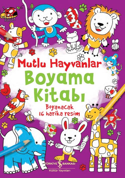 Mutlu Hayvanlar Boyama Kitabım