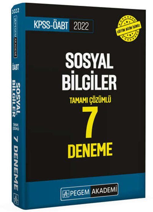 2022 KPSS ÖABT Sosyal Bilgiler 7 Deneme