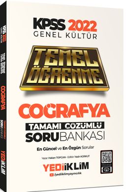  2022 KPSS Genel Kültür Coğrafya Temel Öğrenme Tamamı Çözümlü Soru Bankası