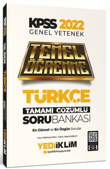 2022 KPSS Genel Yetenek Türkçe Temel Öğrenme Tamamı Çözümlü Soru Bankası - Mehmet Atalı
