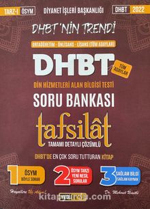 2022 DHBT Tafsilat Tamamı Çözümlü Soru Bankası - Mehmet Ümütli