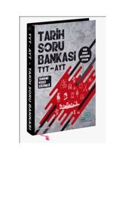 TYT-AYT Tarih Soru Bankası Tamamı Soru Altı Video Çözümlü