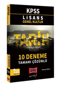 2022 KPSS Lisans Genel Kültür Tarih Tamamı Çözümlü 10 Deneme