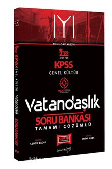 2022 KPSS Hedef Serisi IYI Genel Kültür Vatandaşlık Tamamı Çözümlü Soru Bankası - Emine Maşa