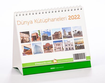 2022 Kitapyurdu Masa Takvimi (Dünya Kütüphaneleri)