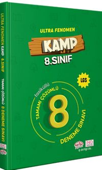 8. Sınıf Kamp Ultra Fenomen LGS Tamamı Çözümlü 8 Deneme Sınavı