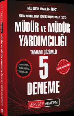 2022  EKYS Milli Eğitim Bakanlığı Müdür Ve Müdür Yardımcılığı Tamamı Çözümlü 5 Deneme