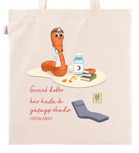 Askılı Bez Çanta - Kitapkurdu Serisi - Doktor