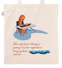 Askılı Bez Çanta - Kitapkurdu Serisi - Ufuklar