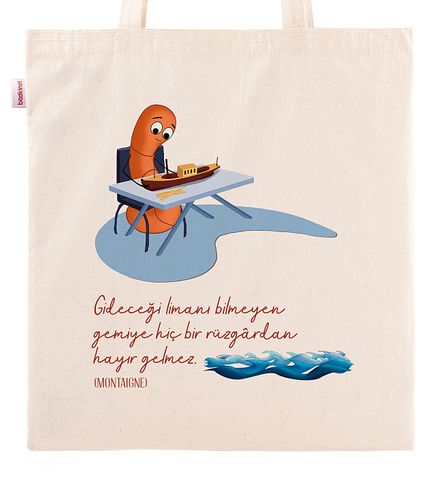Askılı Bez Çanta - Kitapkurdu Serisi - Ufuklar