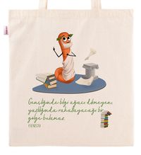 Askılı Bez Çanta - Kitapkurdu Serisi - Filozof