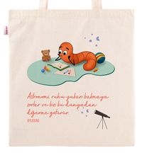 Askılı Bez Çanta - Kitapkurdu Serisi - Hayaller