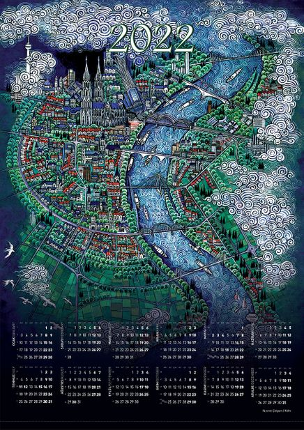 2022 Takvimli Poster - Minyatürler - Nusret Çolpan Köln