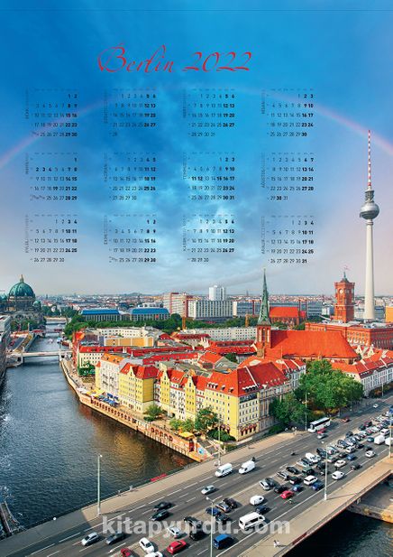 2022 Takvimli Poster-Arabalar - Şehirler - Berlin